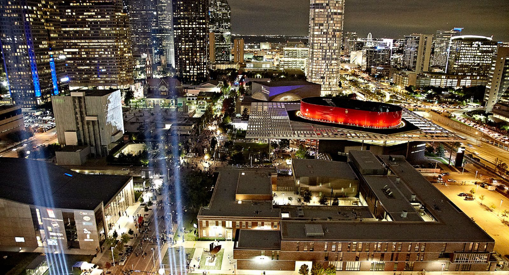 Dallas Arts District at night